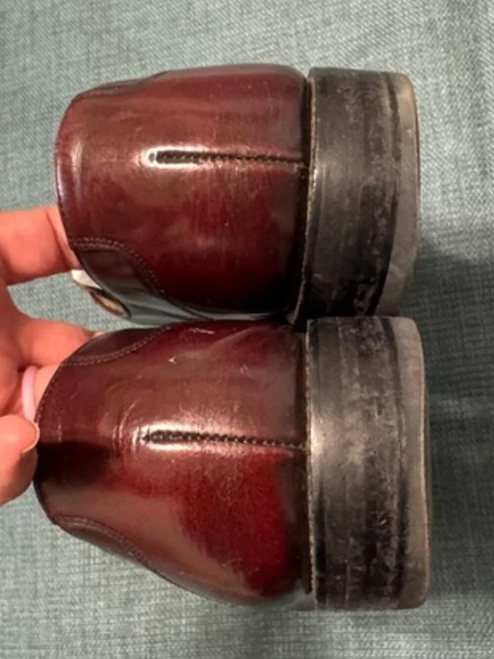Bostonian Shoes 10 Impression Derby Men's Classic Leather Burgundy